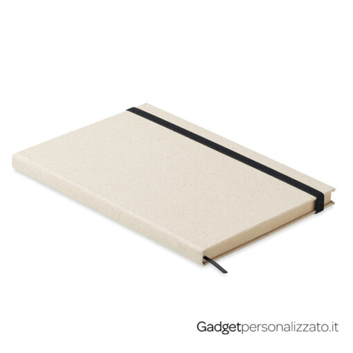 Notebook A5 Grass Notes in carta erba con cover rigida. Made in EU.