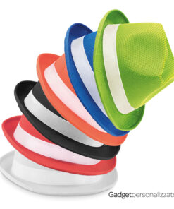 Cappello Woogie in similpaglia colorata