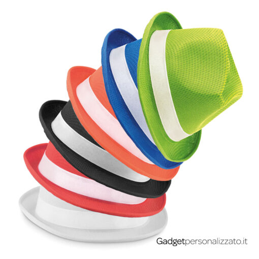 Cappello Woogie in similpaglia colorata