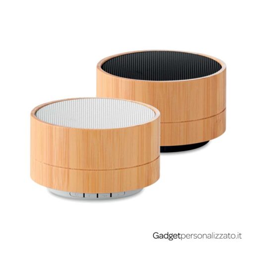 Speaker wireless 4.2 Sound con finitura in bambù