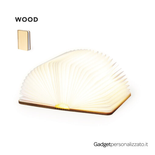 Lampada Libro in legno