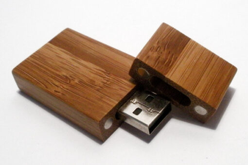 Chiave USB Legno rettangolare con calamita