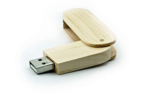 Chiave USB Legno con cap rotante