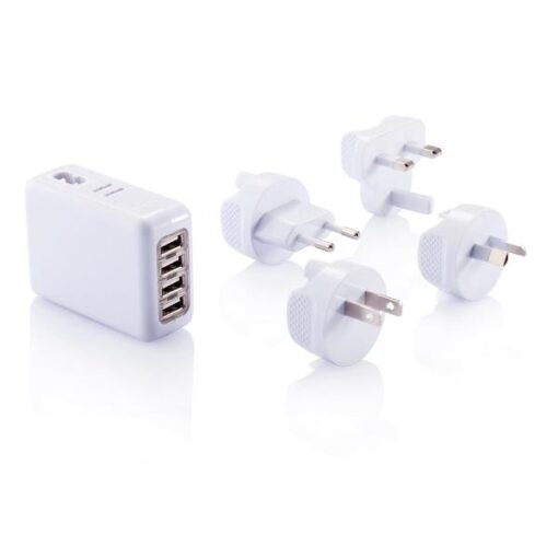 Adattatore da viaggio con 4 porte USB