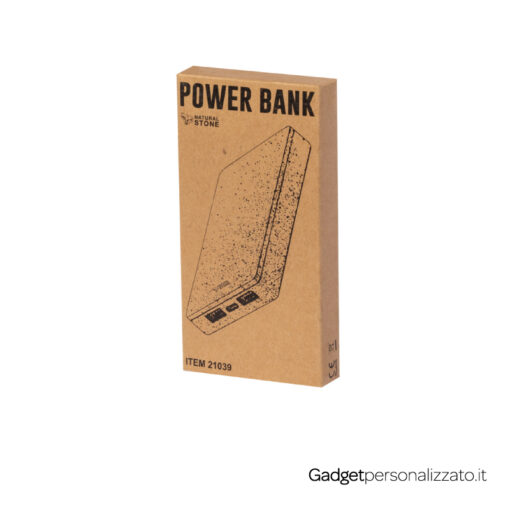 power bank in pietra scatola